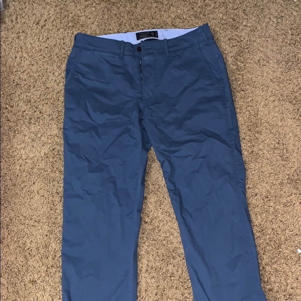 Blue Abercrombie chinos